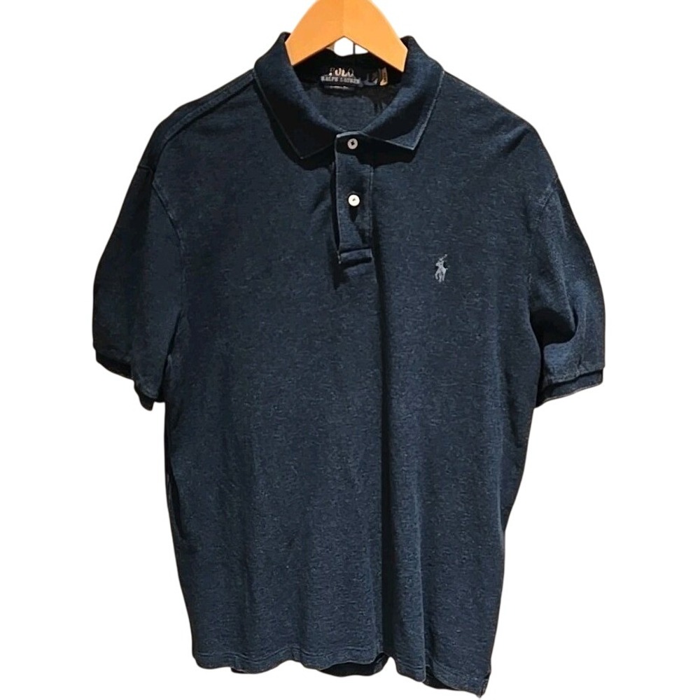 Polo Ralph Lauren Men's Polo Shirt Classic Fit Blue Jeans Large